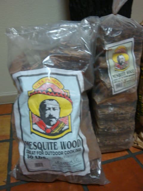 Leña raw mesquite wood